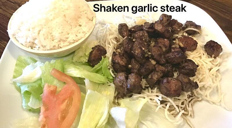 Shaken Garlic Steak
